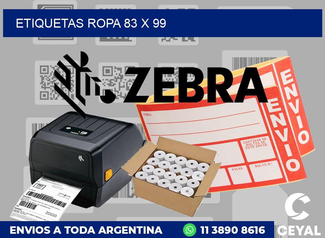 etiquetas ropa 83 x 99