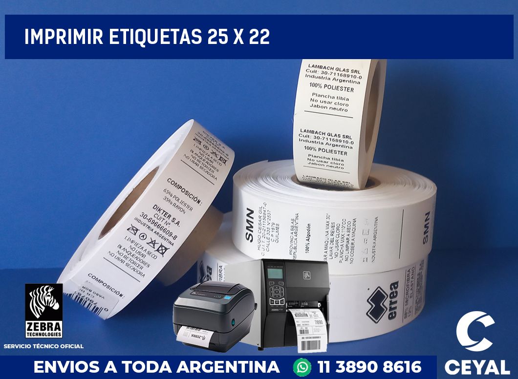 imprimir etiquetas 25 x 22