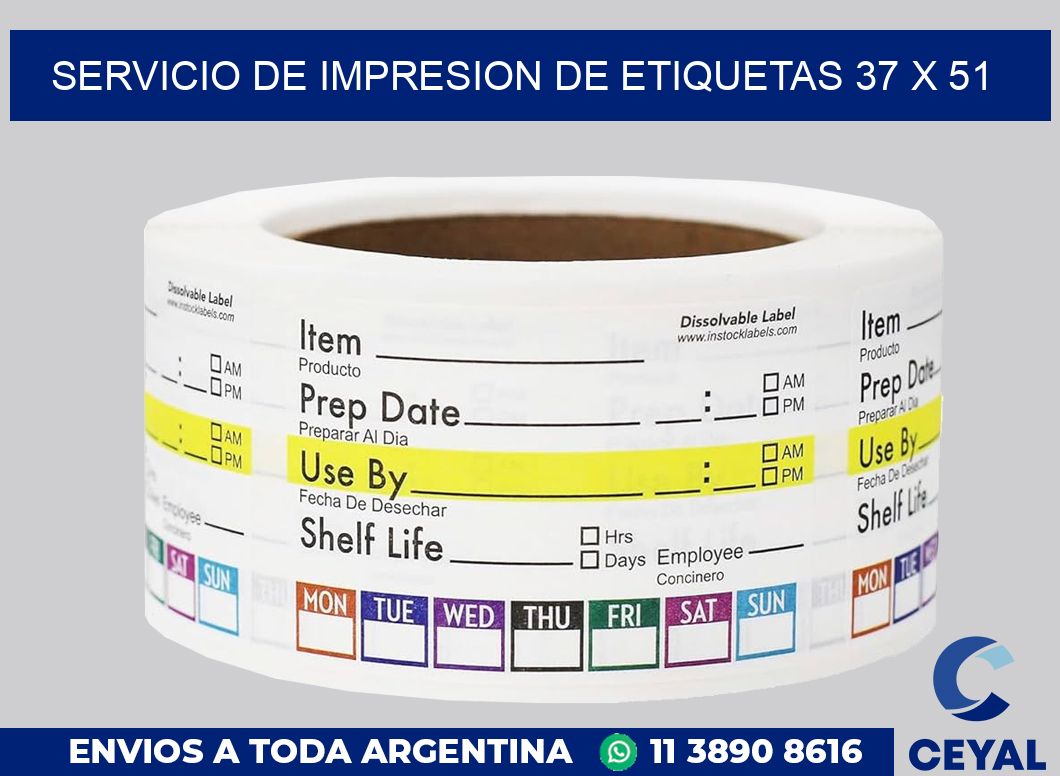 servicio de impresion de etiquetas 37 x 51