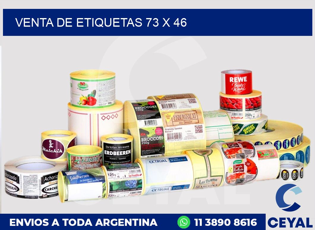venta de etiquetas 73 x 46