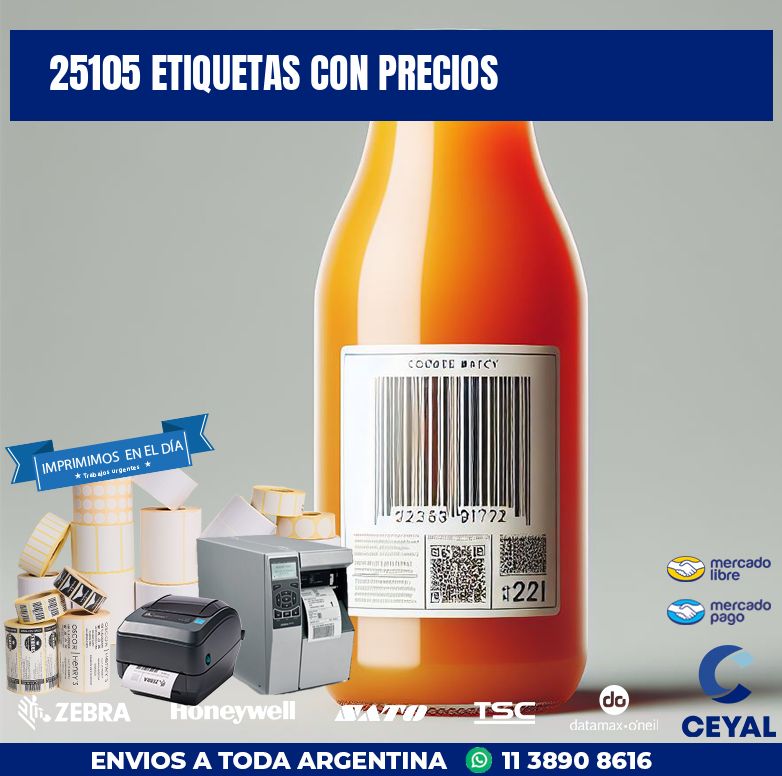 25105 Etiquetas Con Precios Impresora Zebra Zd220 8107