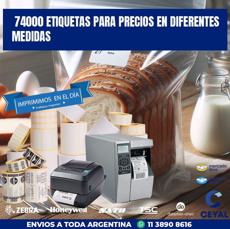 74000 Etiquetas Para Precios En Diferentes Medidas Impresora Zebra Zd220 6349