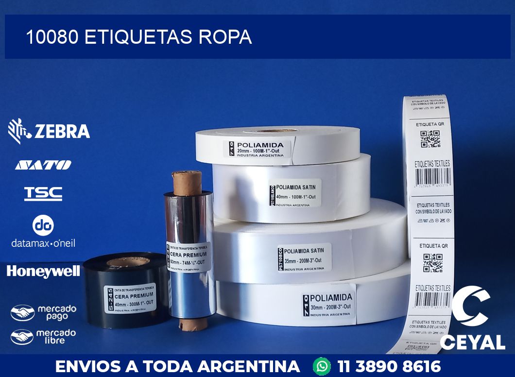 10080 ETIQUETAS ROPA