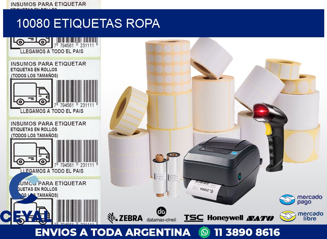 10080 ETIQUETAS ROPA