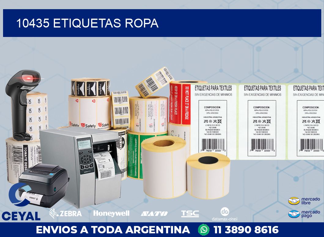 10435 ETIQUETAS ROPA