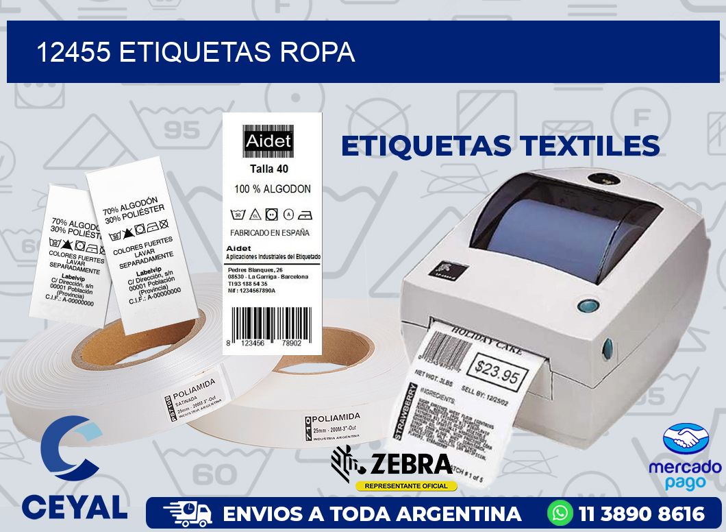 12455 ETIQUETAS ROPA