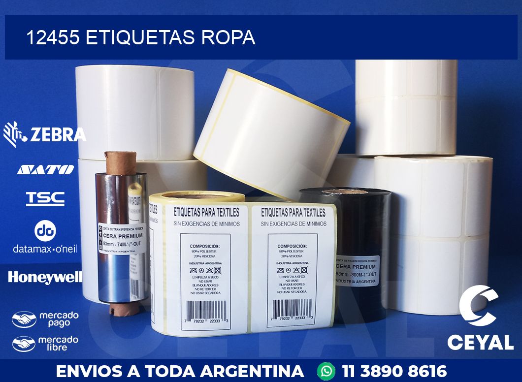 12455 ETIQUETAS ROPA