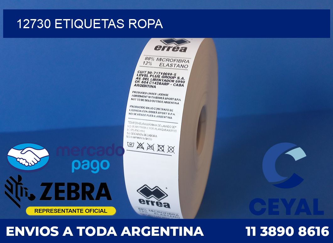 12730 ETIQUETAS ROPA