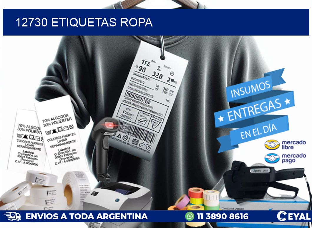 12730 ETIQUETAS ROPA