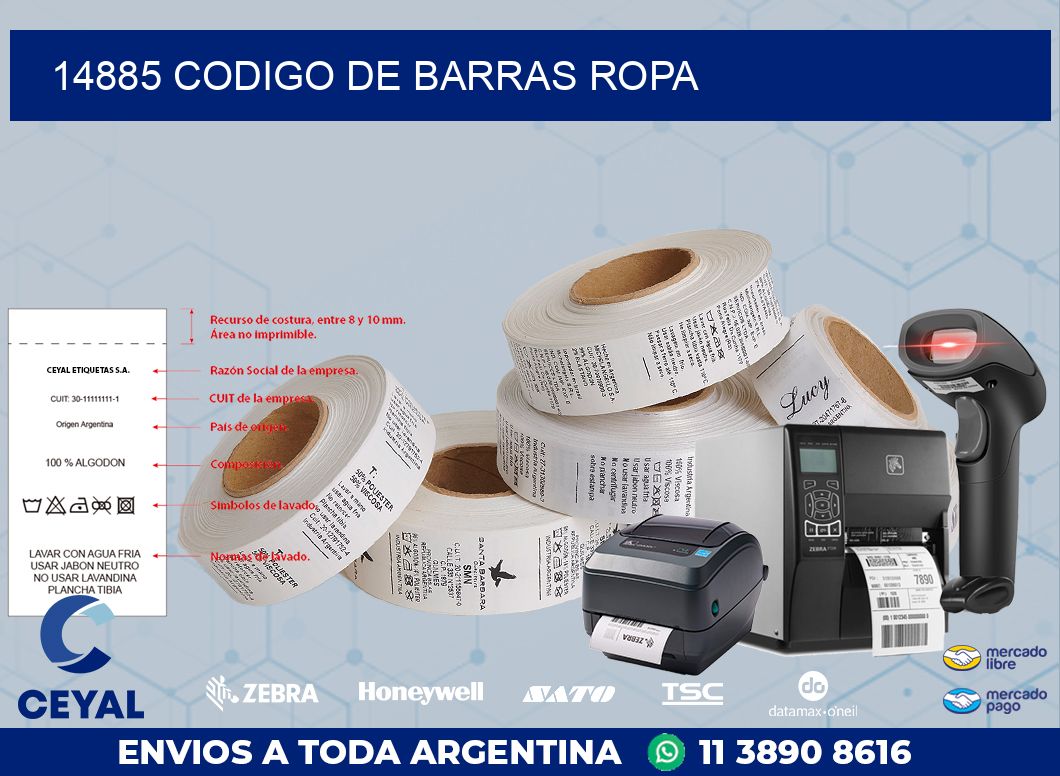 14885 CODIGO DE BARRAS ROPA