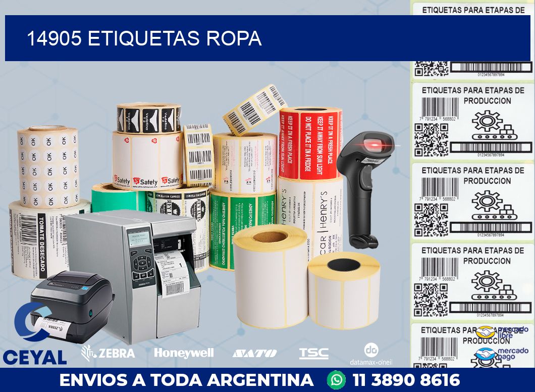 14905 ETIQUETAS ROPA