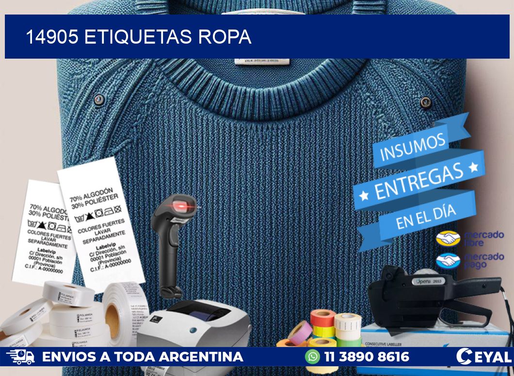 14905 ETIQUETAS ROPA