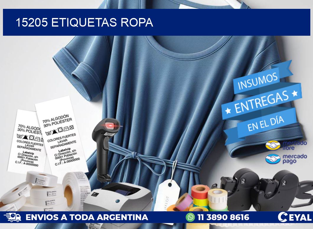 15205 ETIQUETAS ROPA