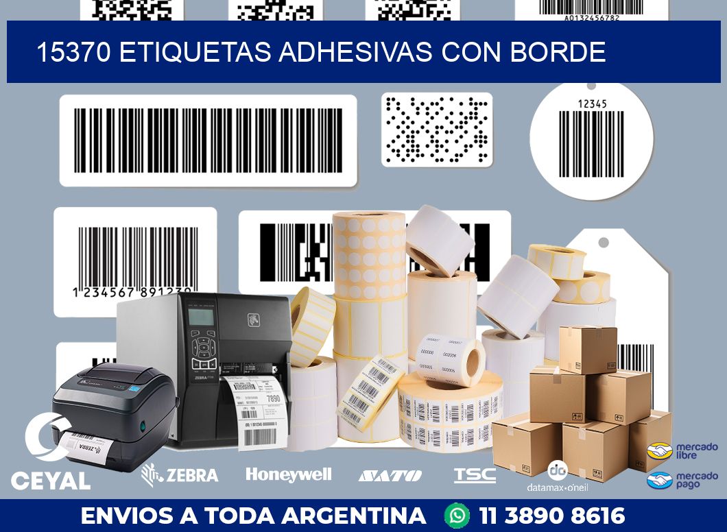 15370 ETIQUETAS ADHESIVAS CON BORDE