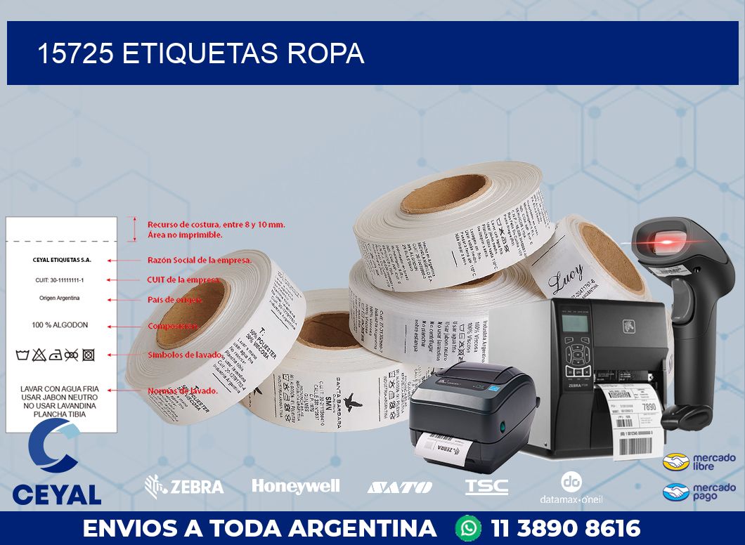 15725 ETIQUETAS ROPA