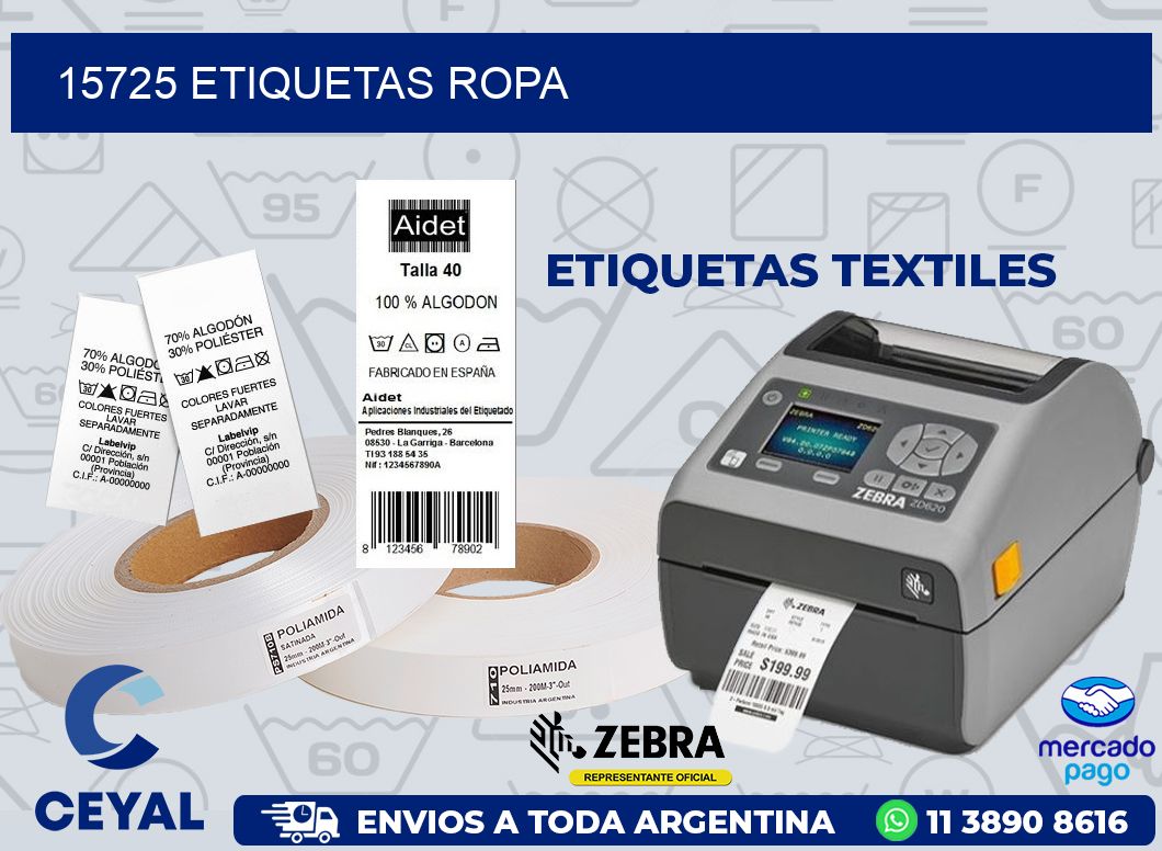 15725 ETIQUETAS ROPA