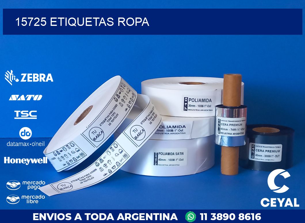 15725 ETIQUETAS ROPA