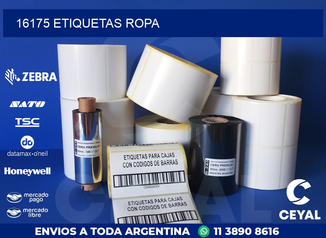 16175 ETIQUETAS ROPA