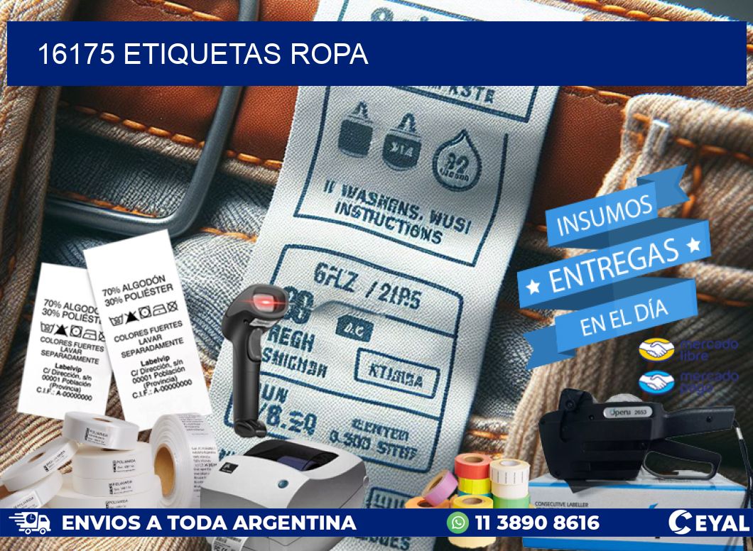 16175 ETIQUETAS ROPA