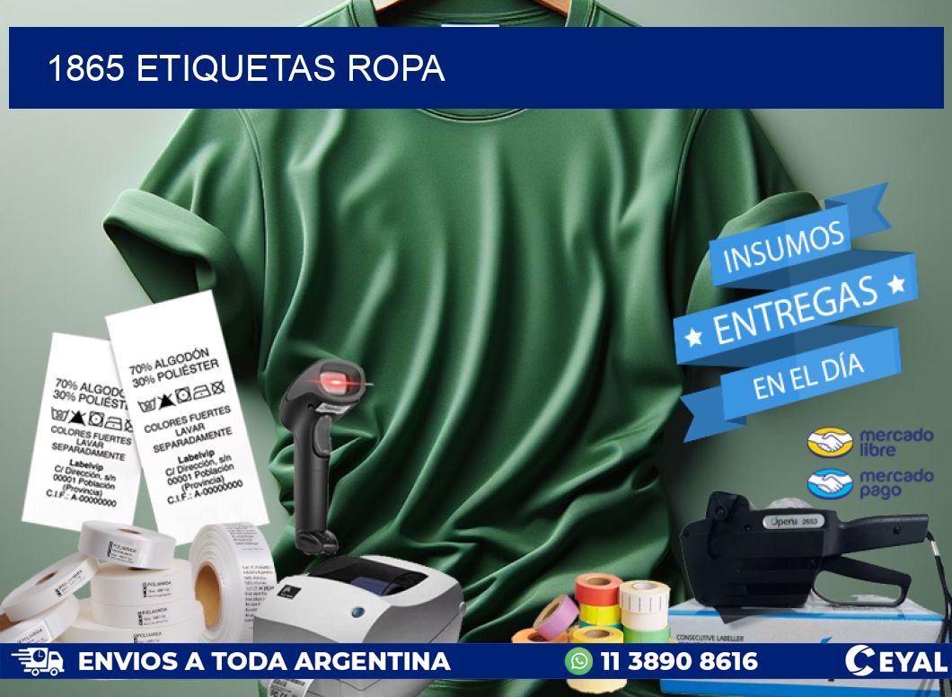 1865 ETIQUETAS ROPA