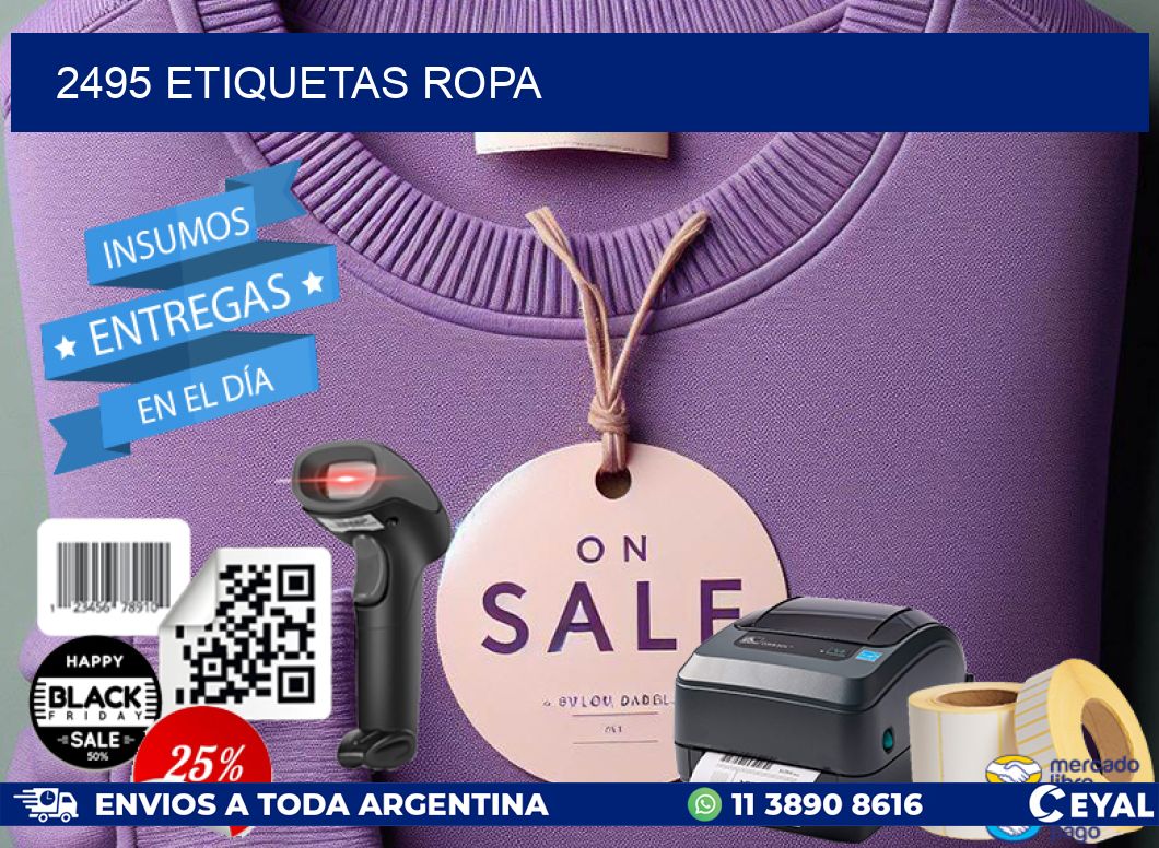 2495 ETIQUETAS ROPA