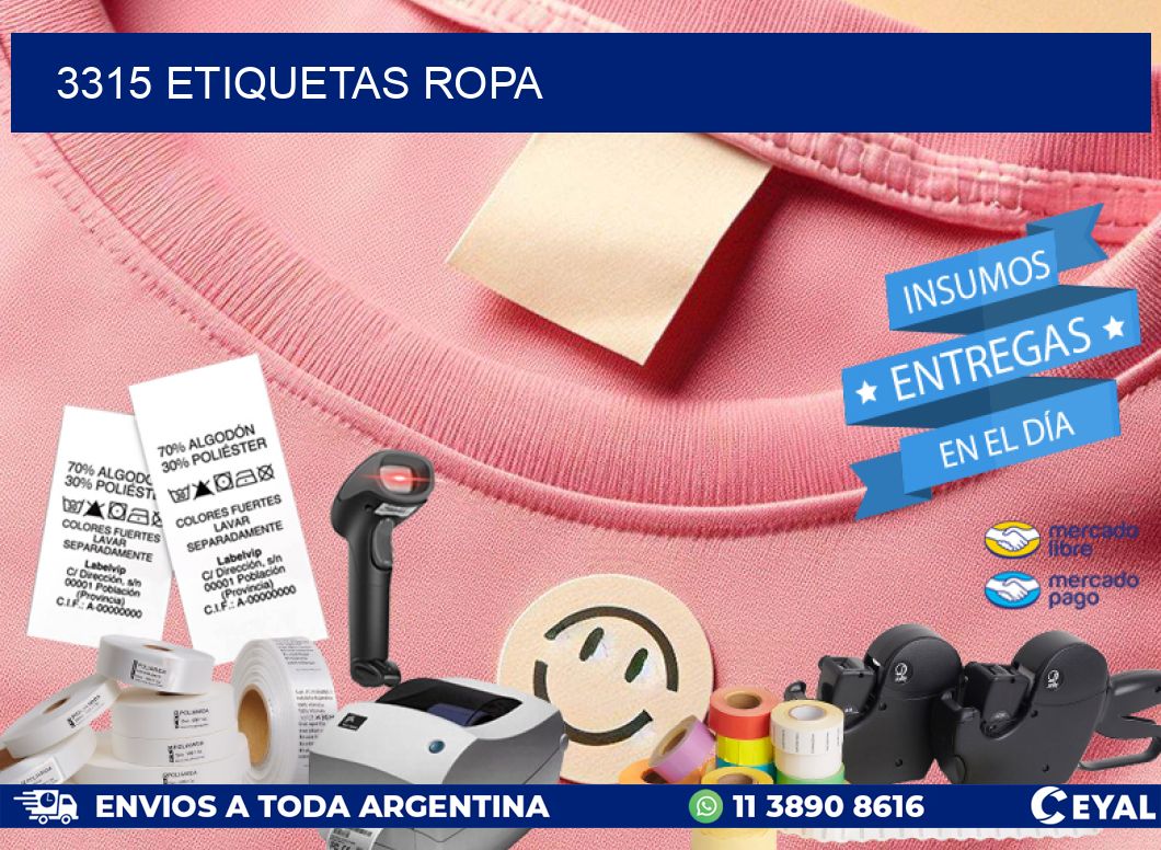 3315 ETIQUETAS ROPA