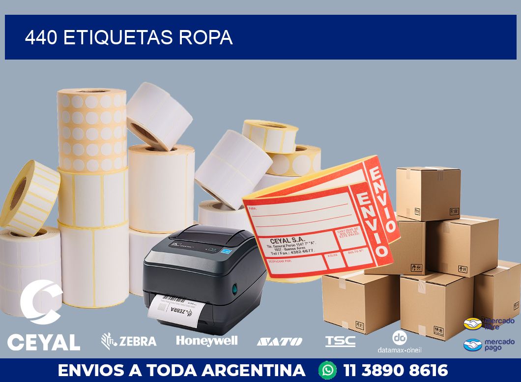 440 ETIQUETAS ROPA