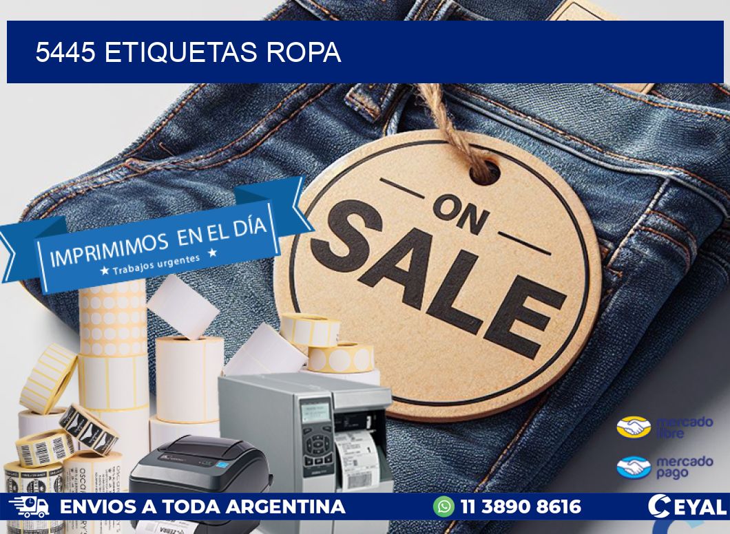 5445 ETIQUETAS ROPA