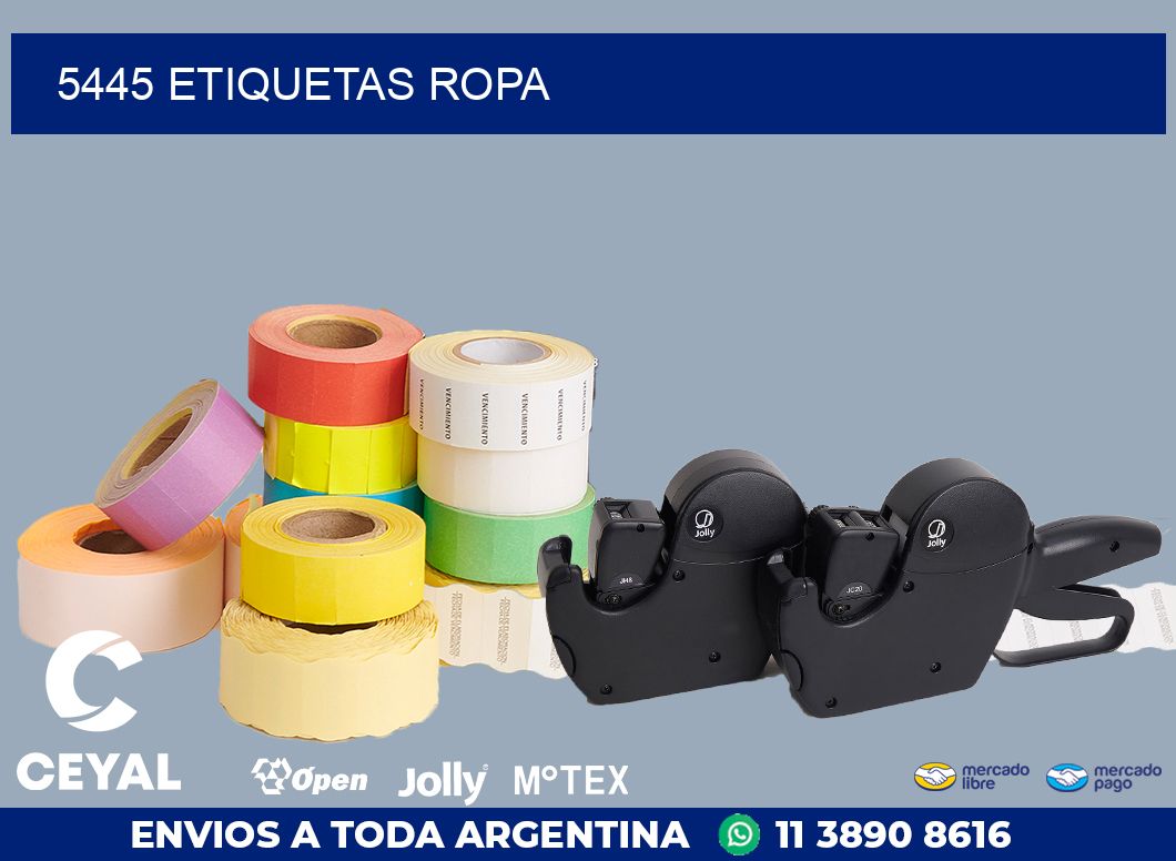 5445 ETIQUETAS ROPA