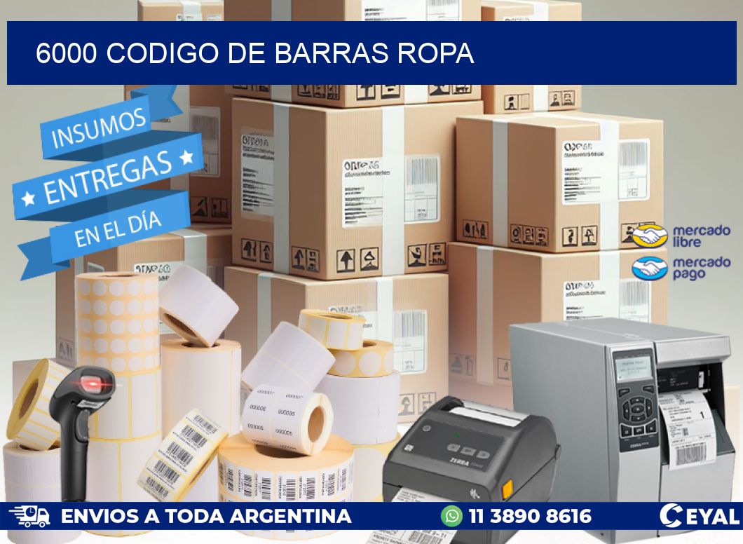 6000 CODIGO DE BARRAS ROPA