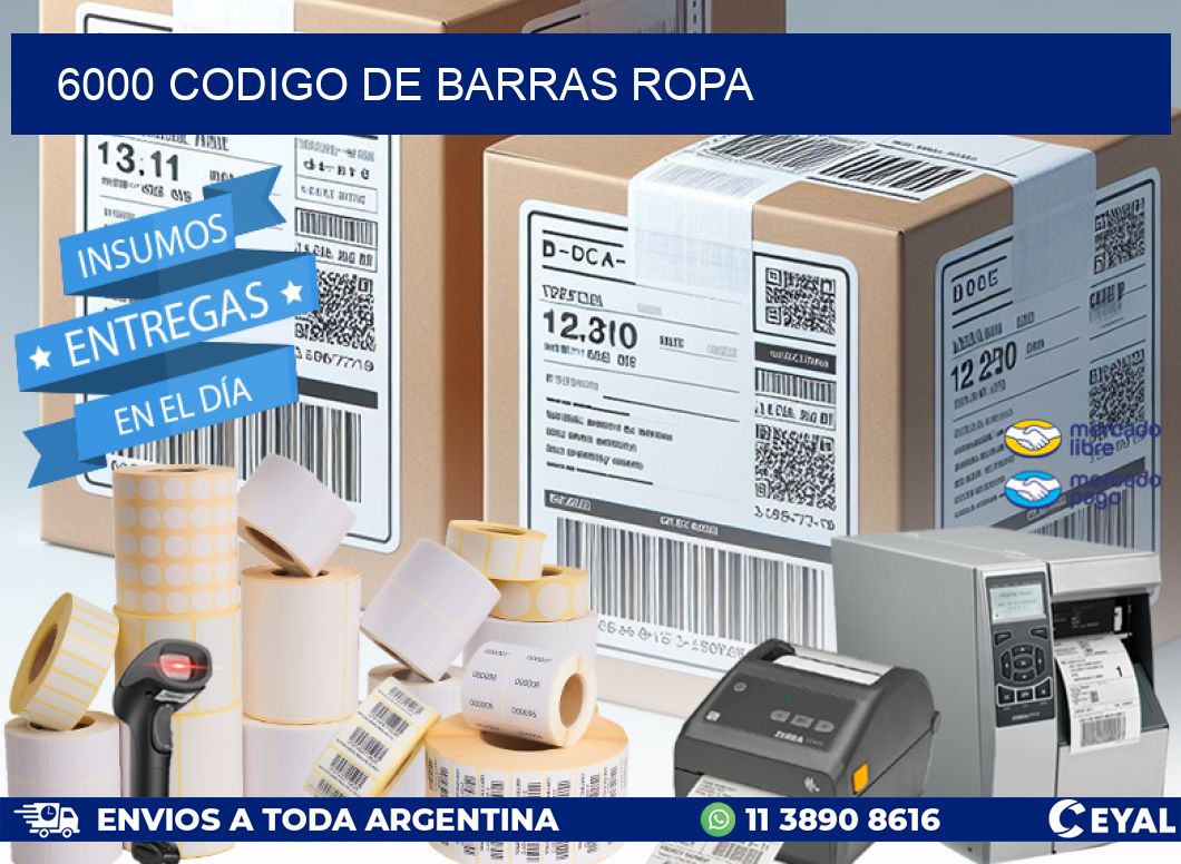 6000 CODIGO DE BARRAS ROPA