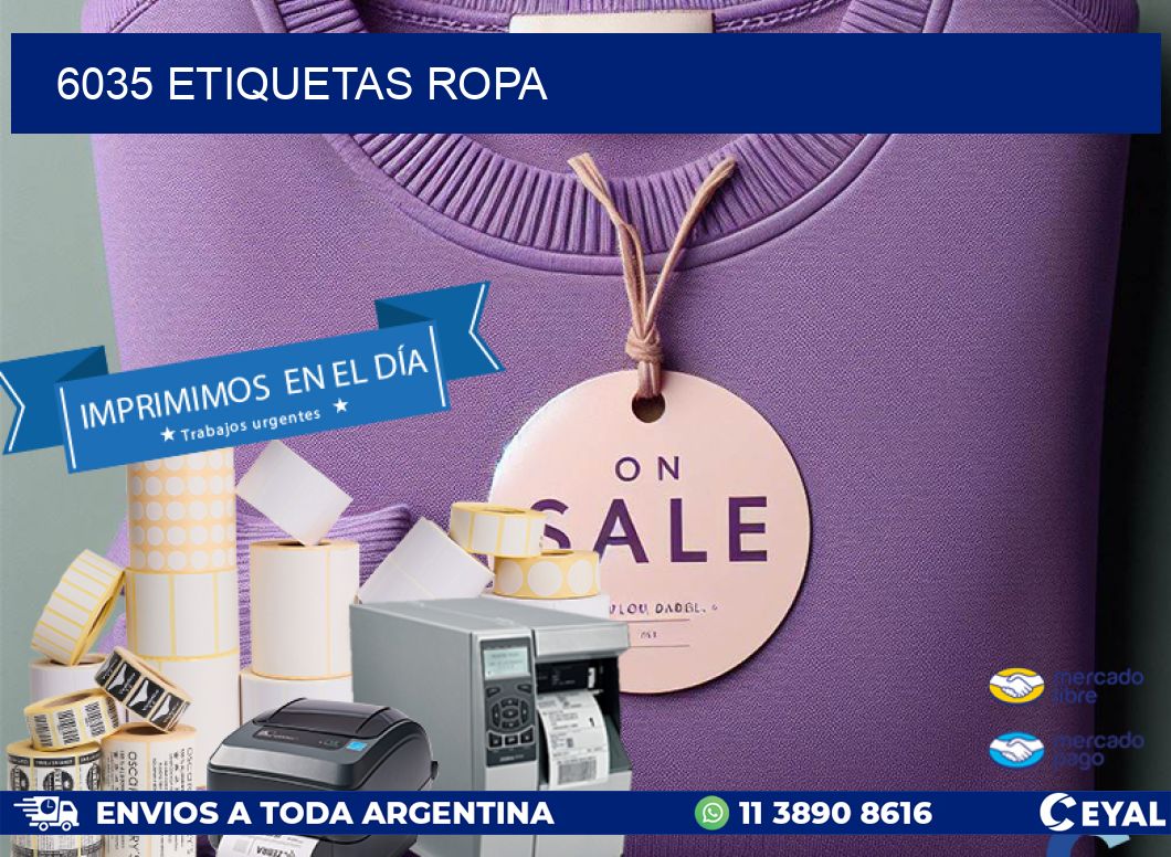 6035 ETIQUETAS ROPA