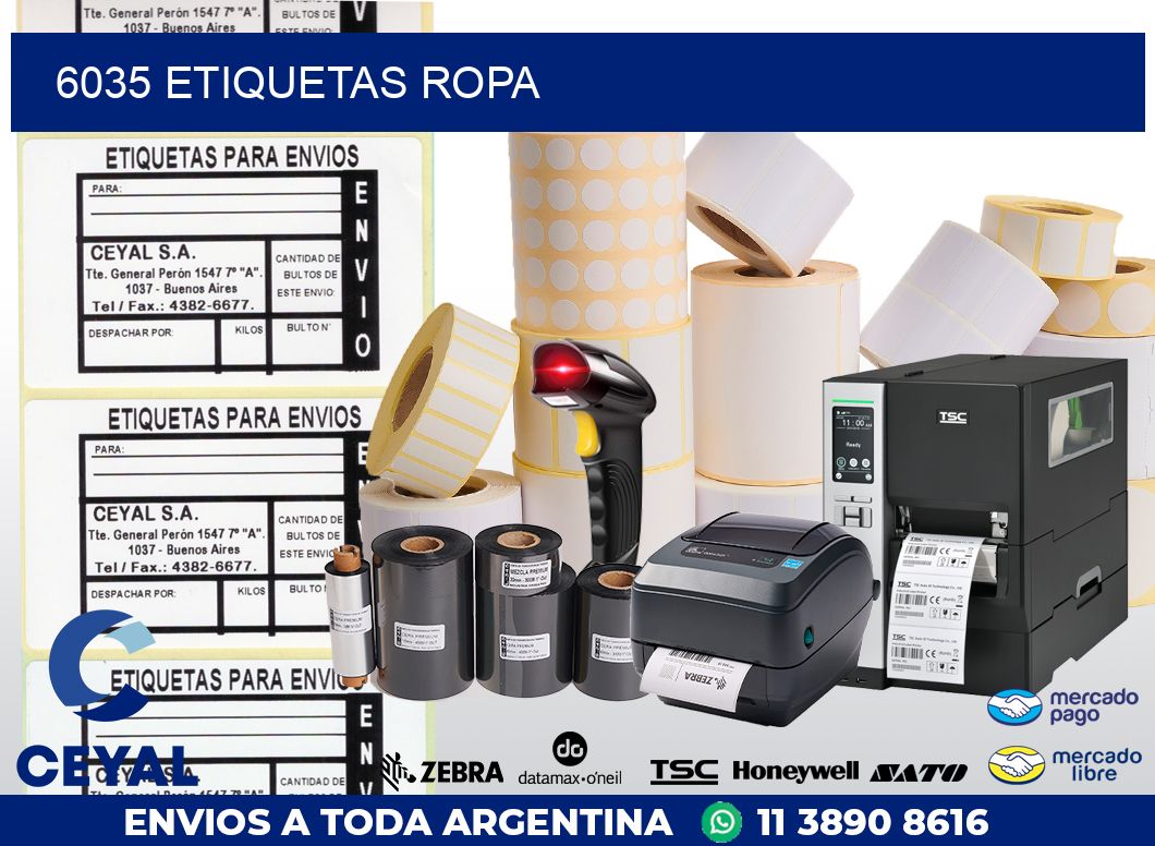 6035 ETIQUETAS ROPA