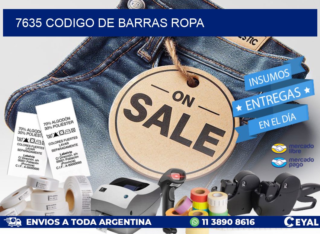 7635 CODIGO DE BARRAS ROPA