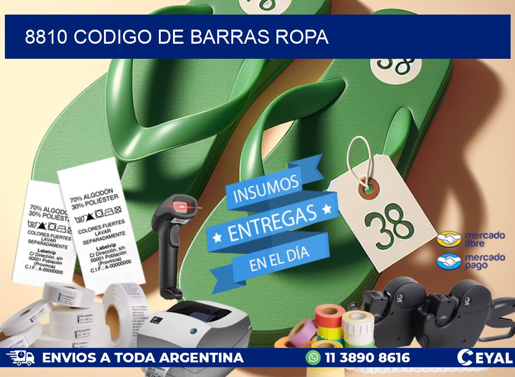 8810 CODIGO DE BARRAS ROPA