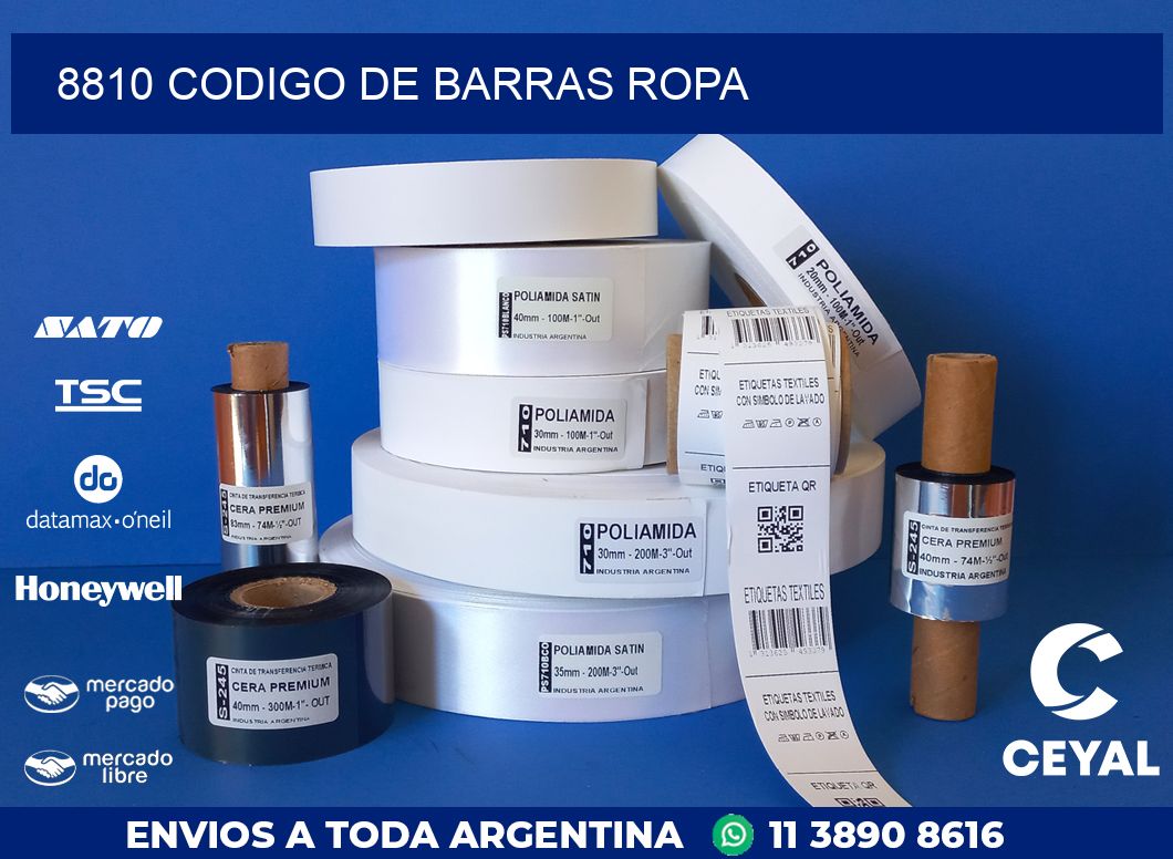 8810 CODIGO DE BARRAS ROPA