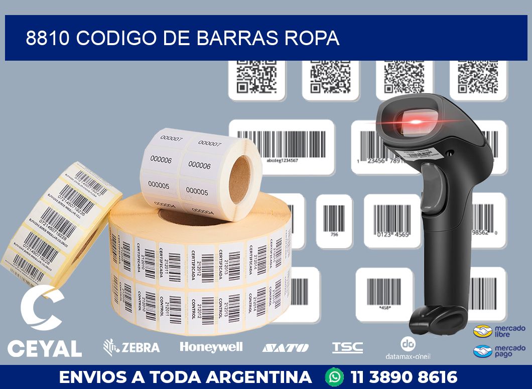 8810 CODIGO DE BARRAS ROPA