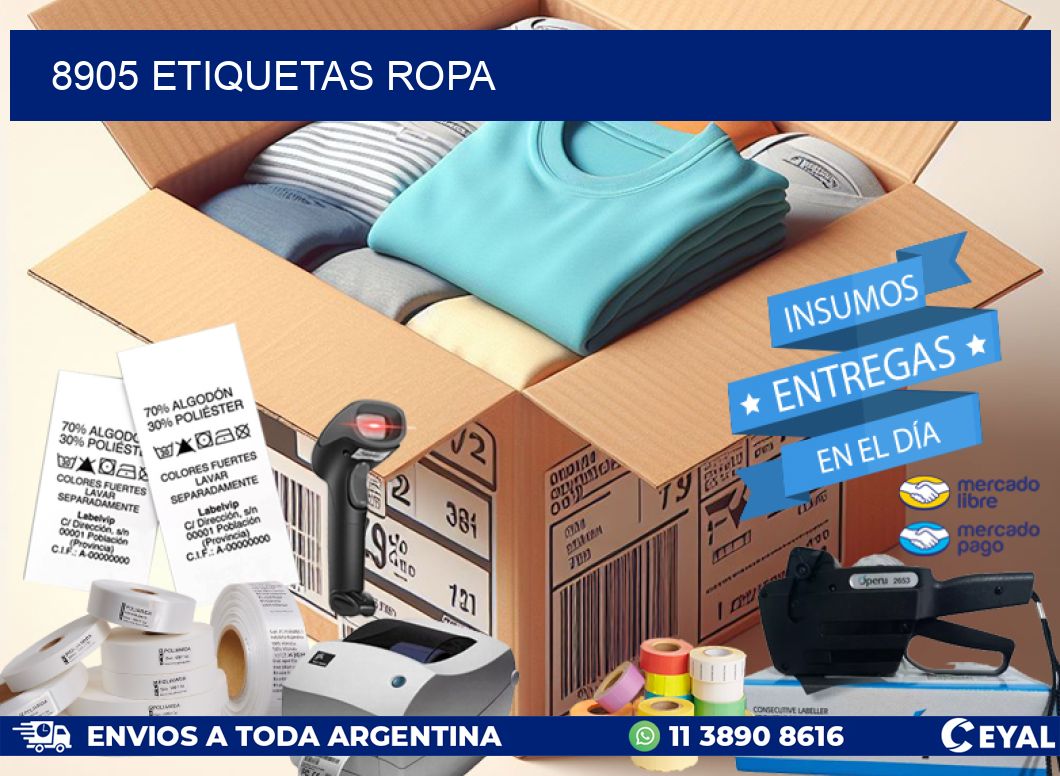 8905 ETIQUETAS ROPA