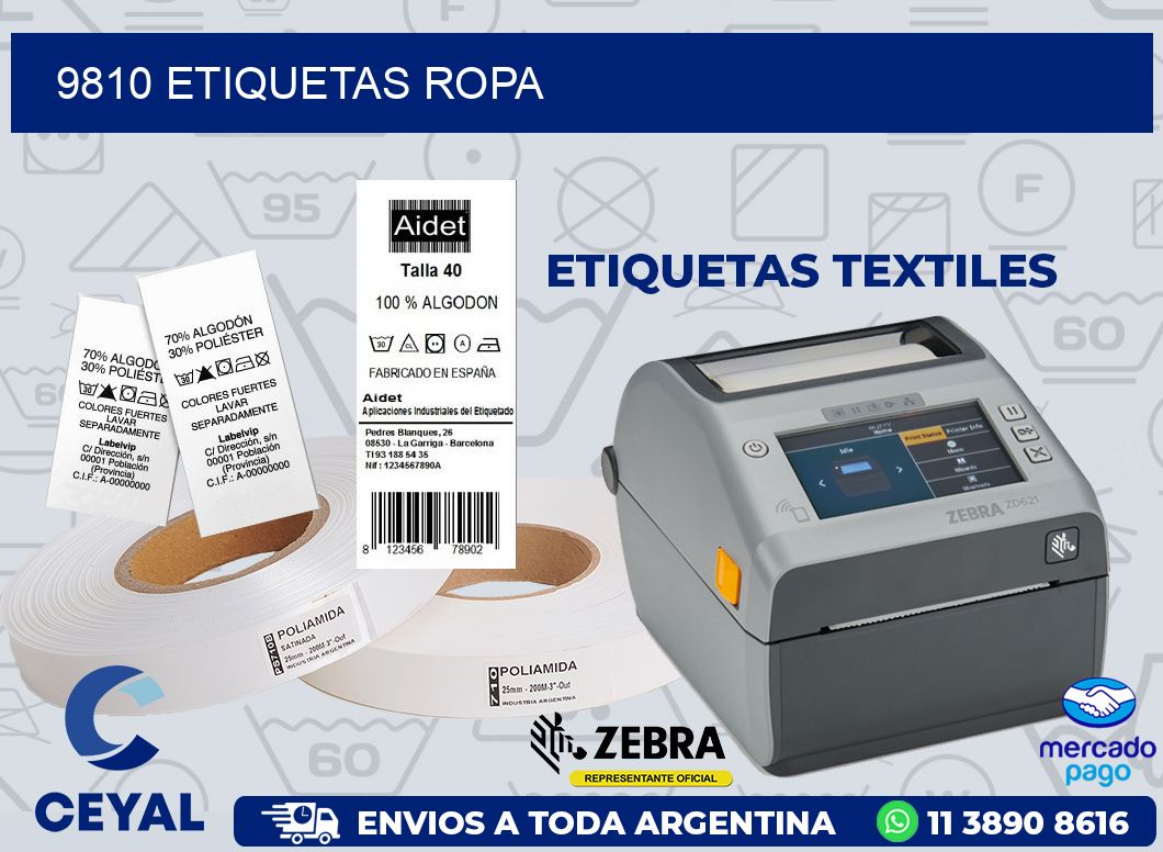 9810 ETIQUETAS ROPA