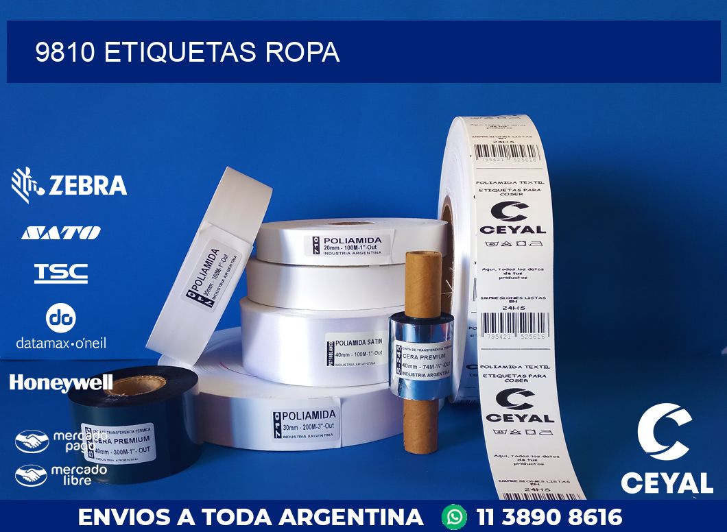 9810 ETIQUETAS ROPA