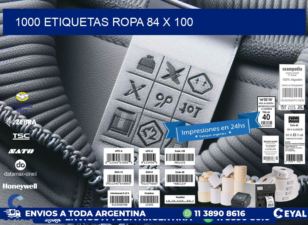 1000 ETIQUETAS ROPA 84 x 100