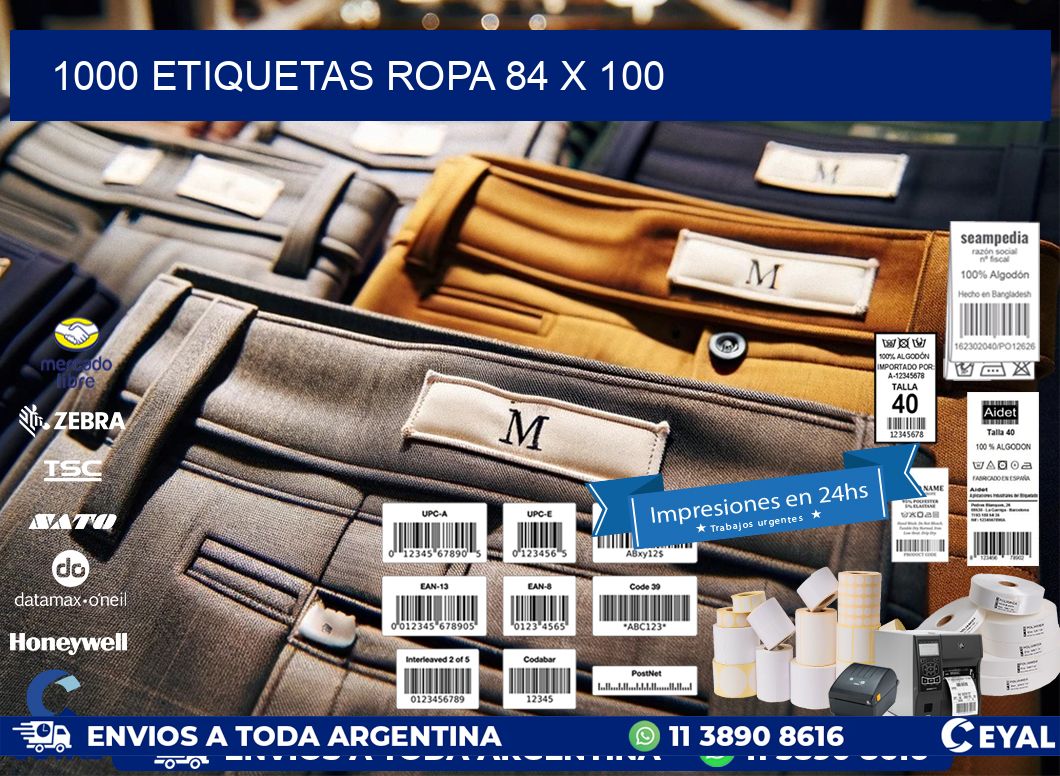 1000 ETIQUETAS ROPA 84 x 100