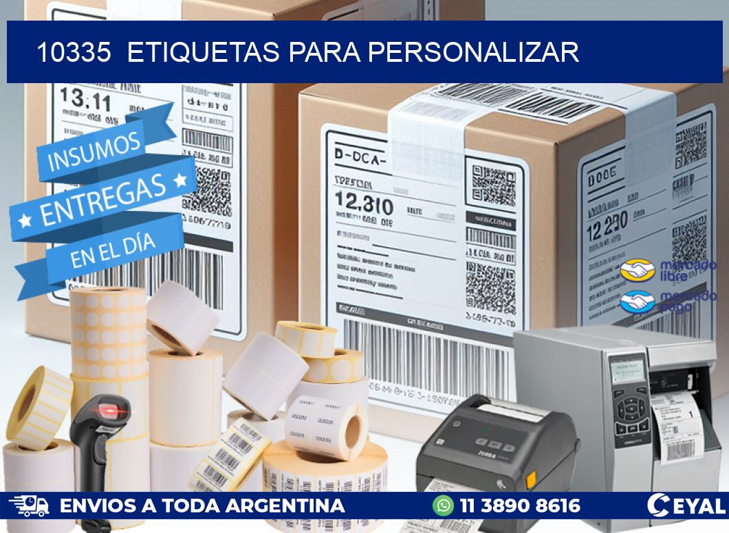 10335  ETIQUETAS PARA PERSONALIZAR