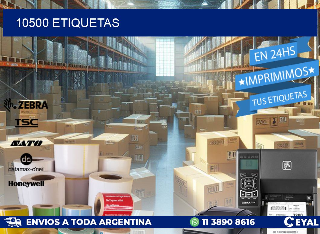 10500 ETIQUETAS