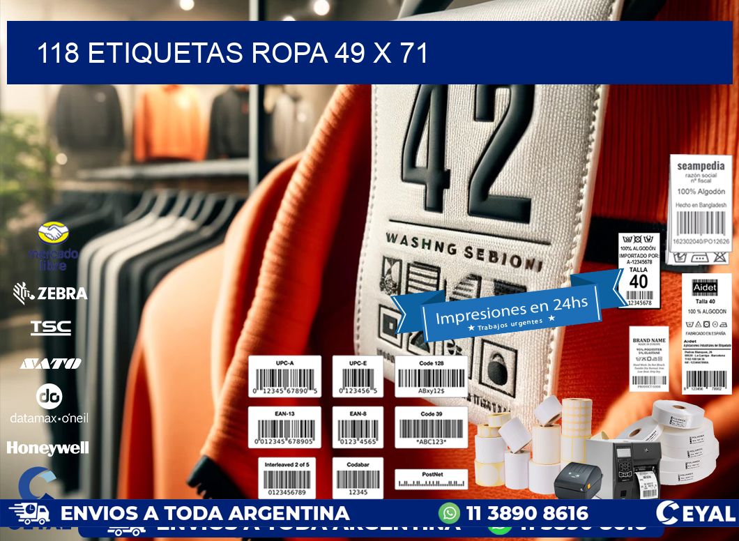 118 ETIQUETAS ROPA 49 x 71