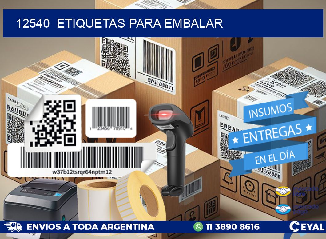 12540  ETIQUETAS PARA EMBALAR