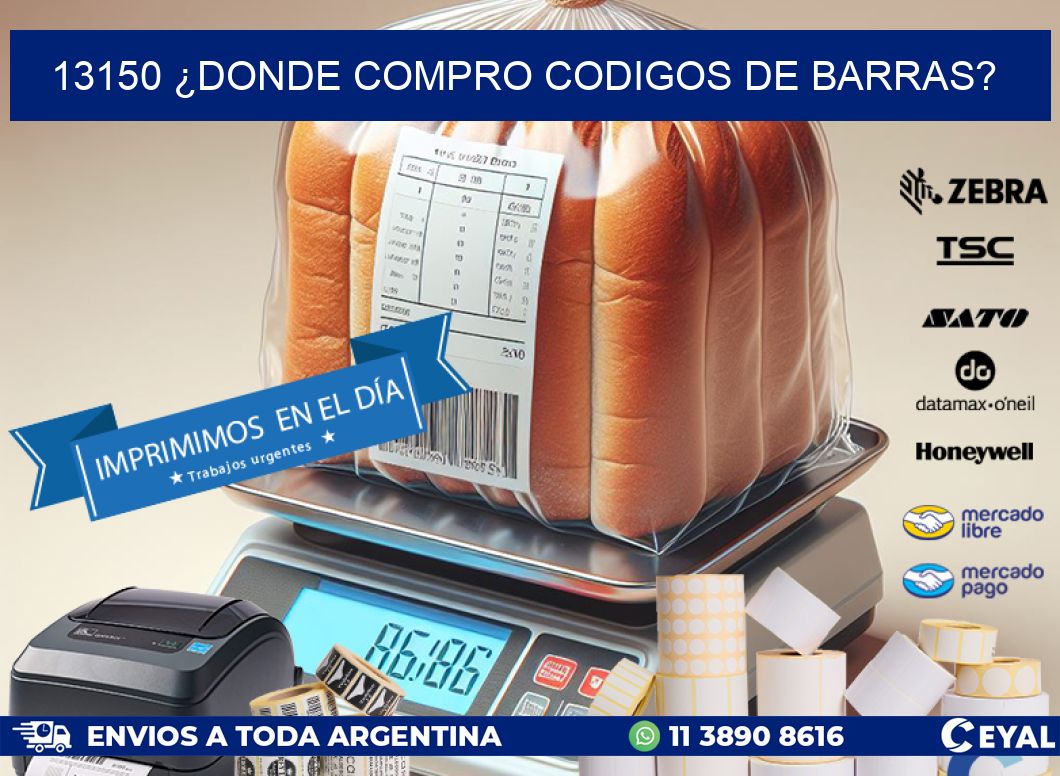 13150 ¿DONDE COMPRO CODIGOS DE BARRAS?