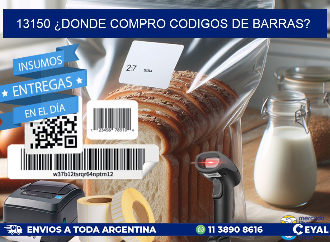 13150 ¿DONDE COMPRO CODIGOS DE BARRAS?