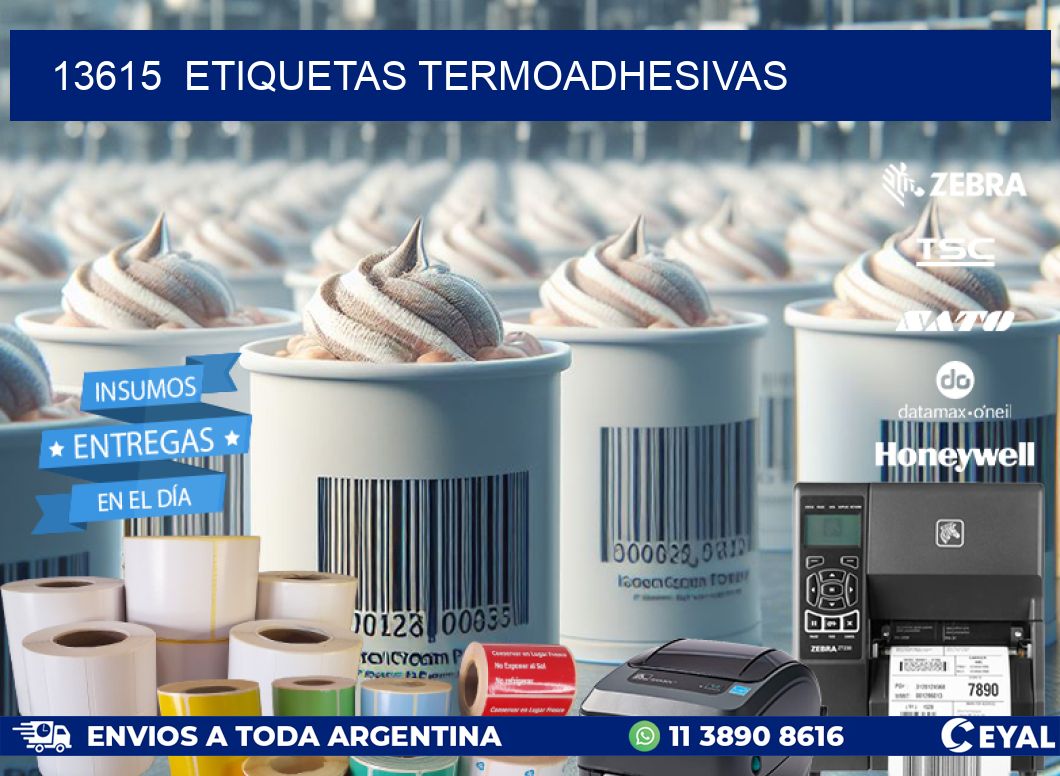 13615  ETIQUETAS TERMOADHESIVAS