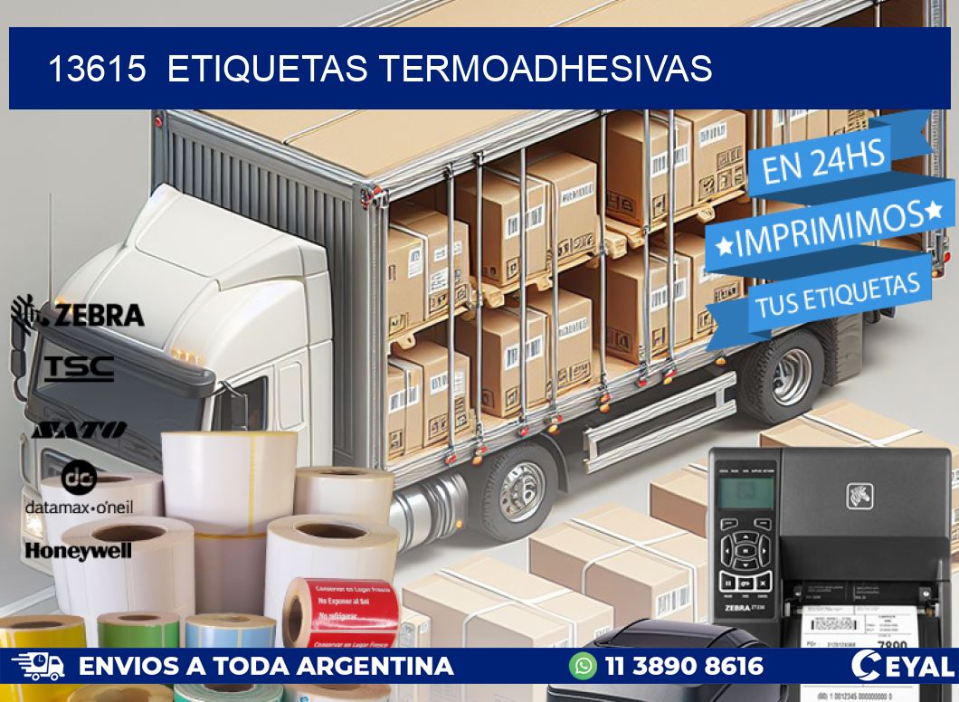 13615  ETIQUETAS TERMOADHESIVAS